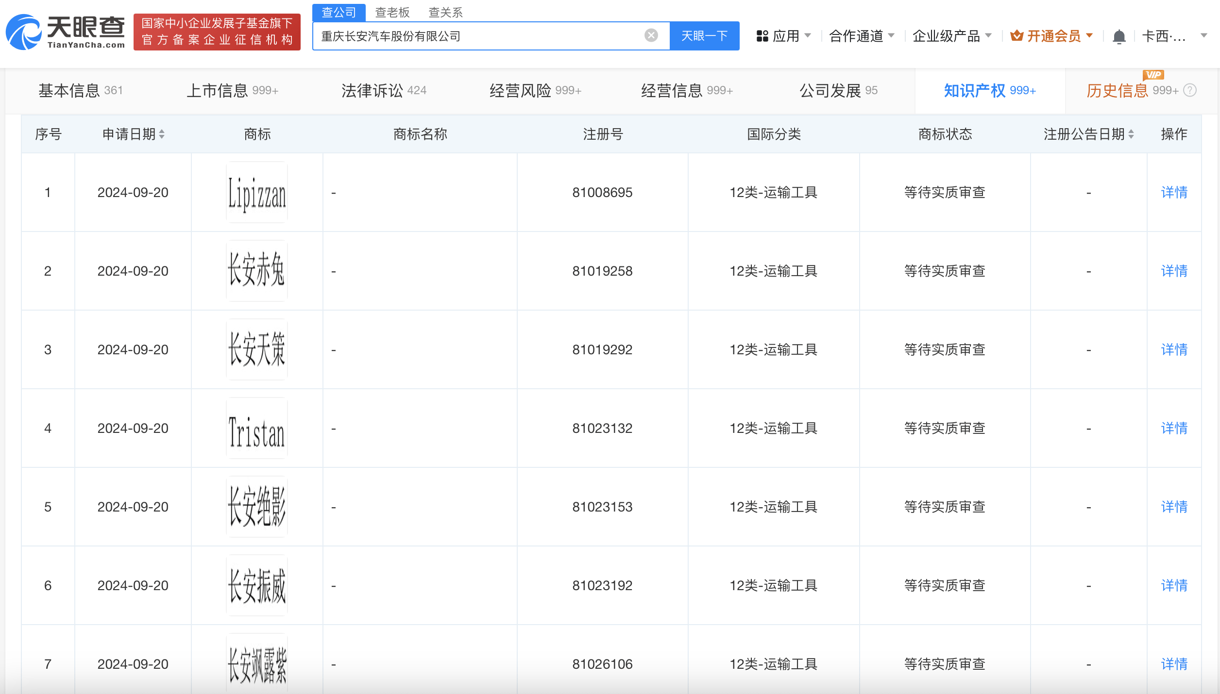 长安汽车申请长安赤兔商标# #长安汽车申请长安元霸商标